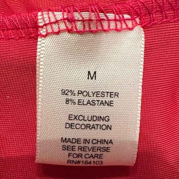 NWT Emma and Posh red velvet beaded bodycon dress size medium. - Picture 7 of 8